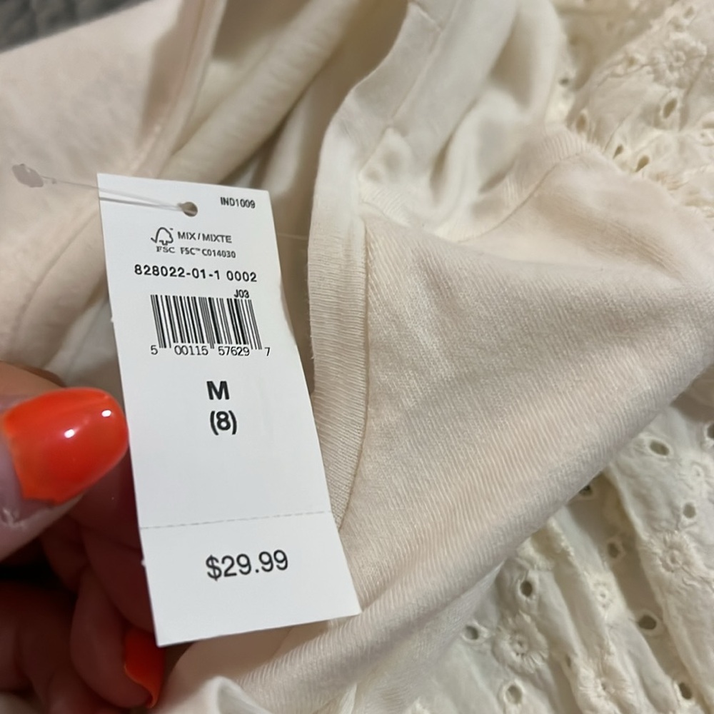 GAP kids Cream Puff Sleeve Eyelet Top - Picture 4 of 4